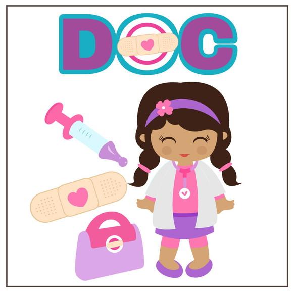 Topo de Bolo Doutora Brinquedos
