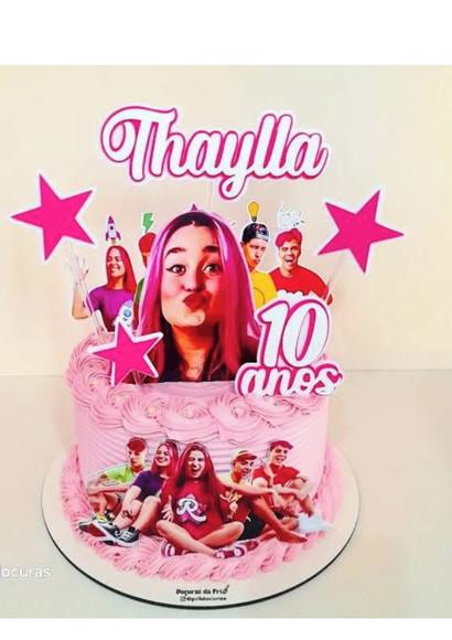 Topo de Bolo Emilly Vick dos Rosas