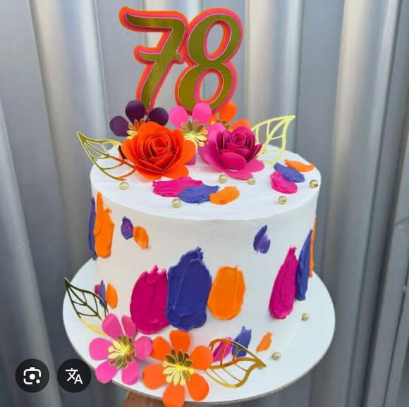 Topo de Bolo Flores