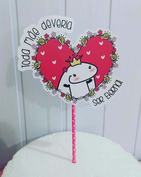 Topo de Bolo Flork mães
