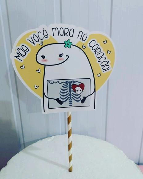 Topo de Bolo Flork mães