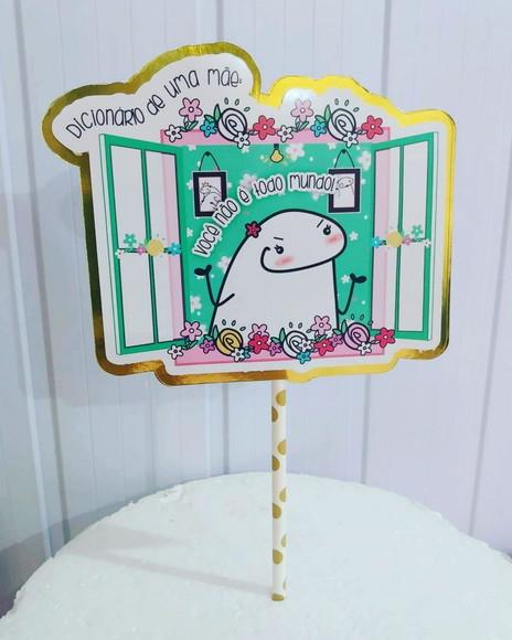 Topo de Bolo Flork mães