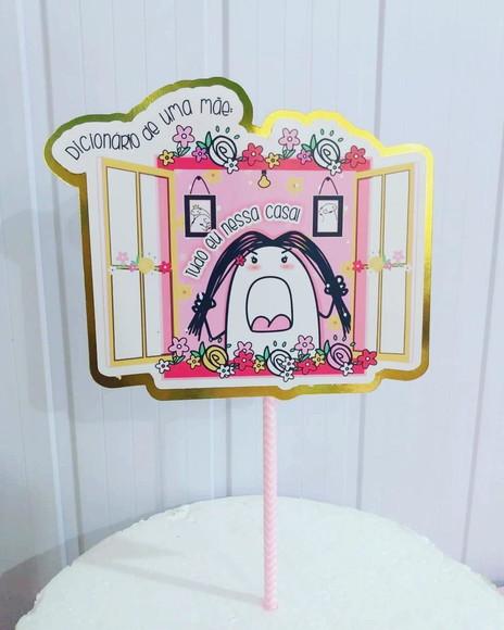 Topo de Bolo Flork mães