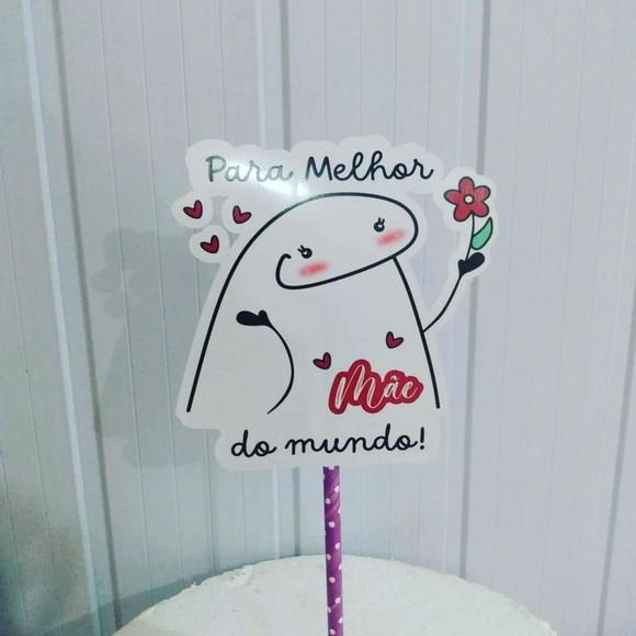 Topo de Bolo Flork mães