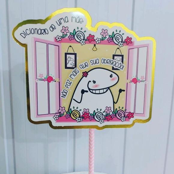 Topo de Bolo Flork mães