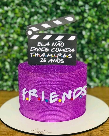 Topo de Bolo Friends