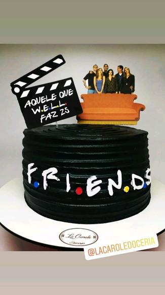 Topo de Bolo Friends