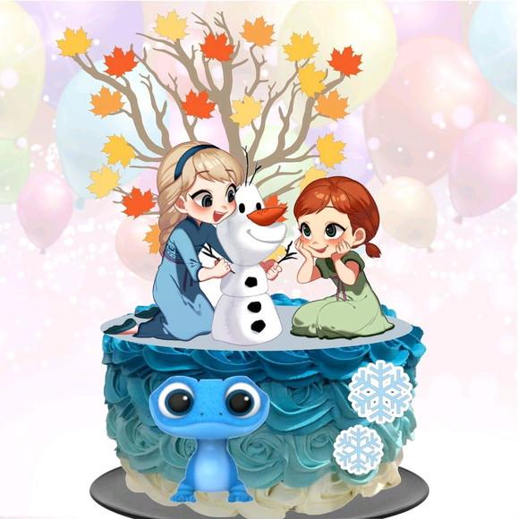 Topo de Bolo Frozen