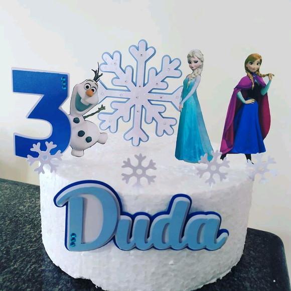 Topo de Bolo Frozen