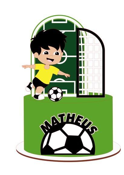 Topo de Bolo Futebol
