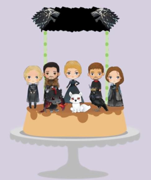 Topo De Bolo Game Of Thrones