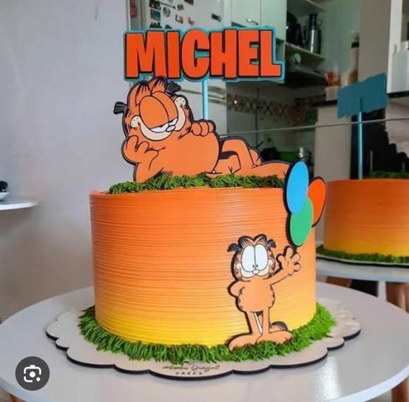 Topo de Bolo Garfield