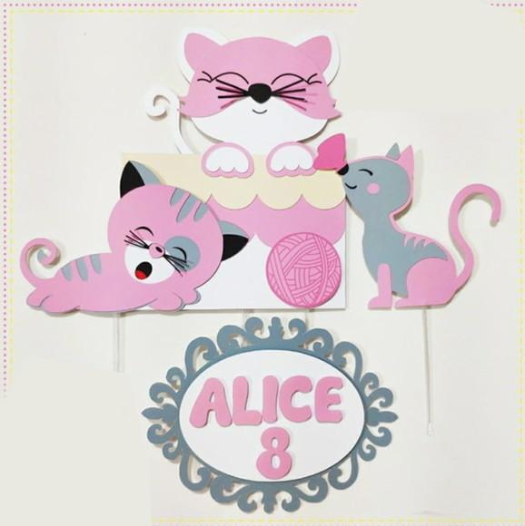 Topo de Bolo Gatinho