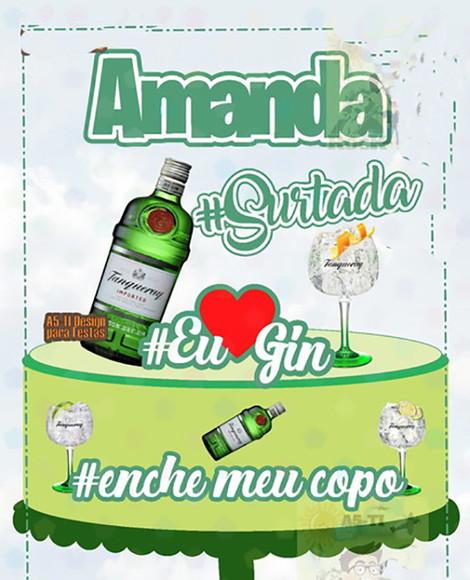 Topo de Bolo Gin