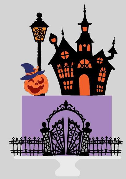 Topo de Bolo Halloween