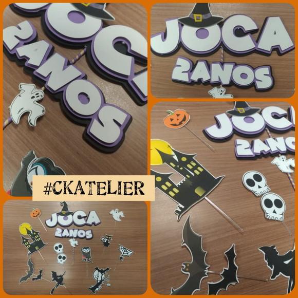 Topo de Bolo Halloween