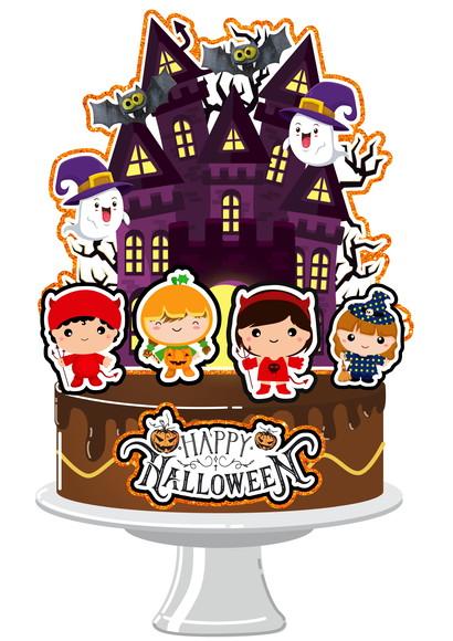 Topo De Bolo Halloween