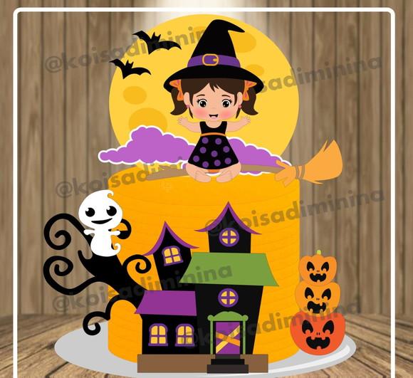 Topo De Bolo Halloween