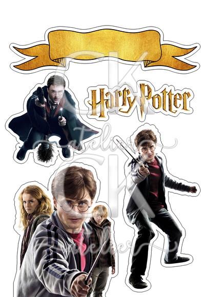 Topo de Bolo Harry potter