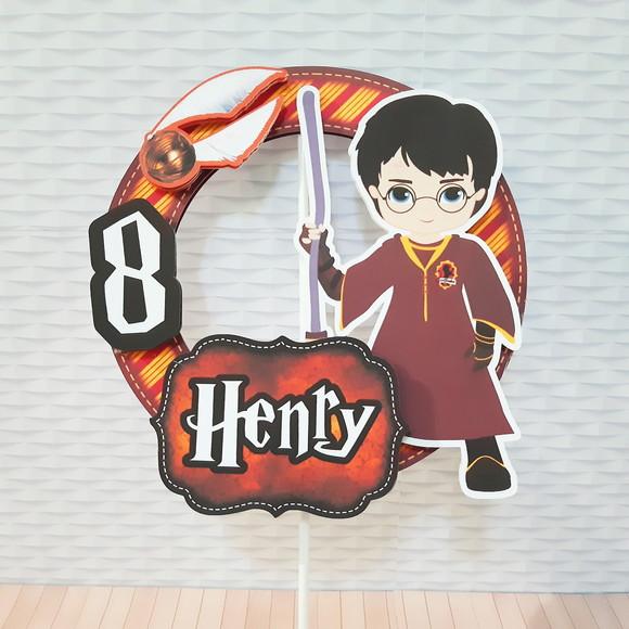 Topo de Bolo Harry Potter