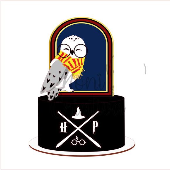 Topo de Bolo Harry Potter