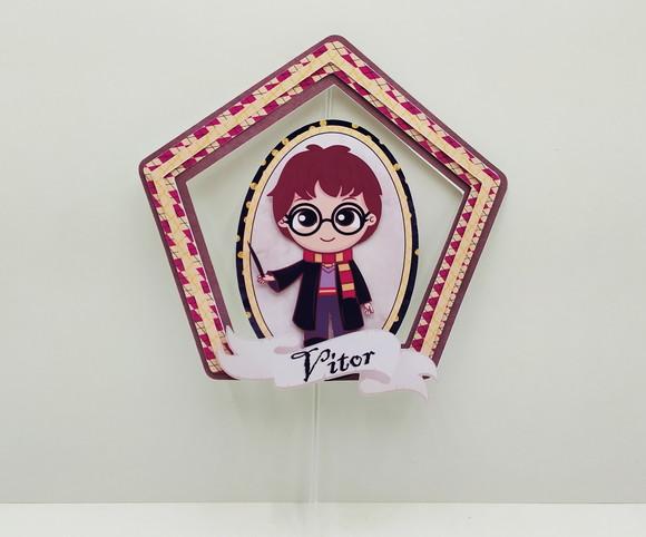 Topo de Bolo Harry Potter