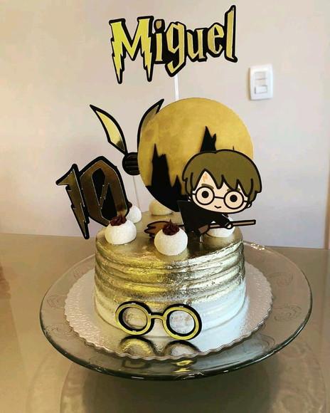 Topo de Bolo Harry Potter
