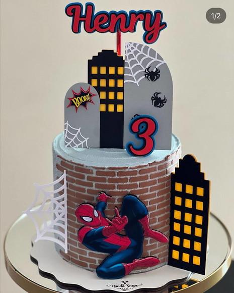 Topo de Bolo Homem Aranha