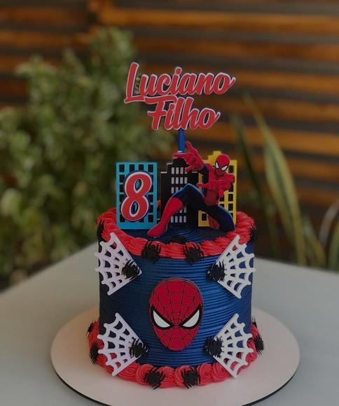 Topo de Bolo Homem Aranha