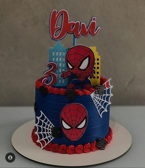 Topo de Bolo Homem Aranha