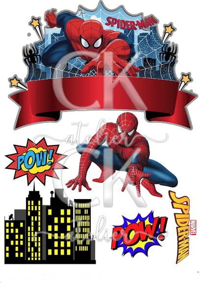 Topo de Bolo Homem Aranha