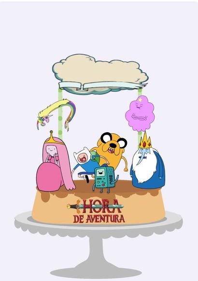 Topo De Bolo Hora Da Aventura