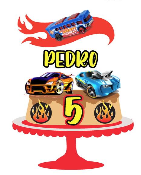 Topo De Bolo Hotwheels