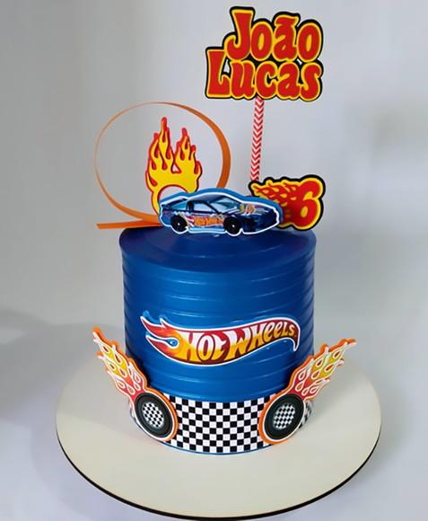 Topo De Bolo Hotwheels