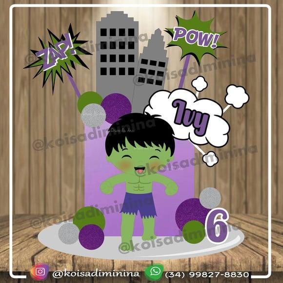 Topo De Bolo Hulk