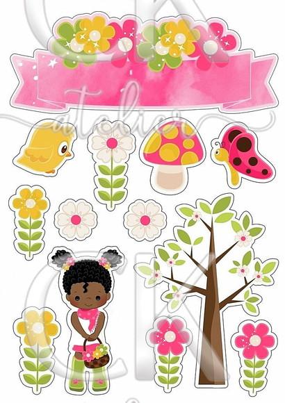Topo de Bolo Jardim