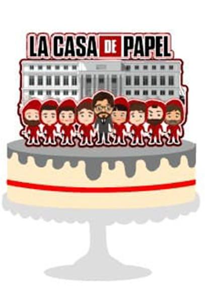 Topo De Bolo La Casa De Papel