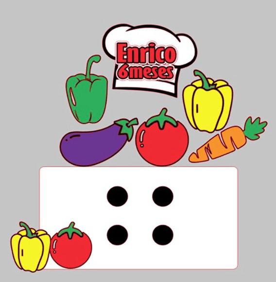 Topo de Bolo Legumes