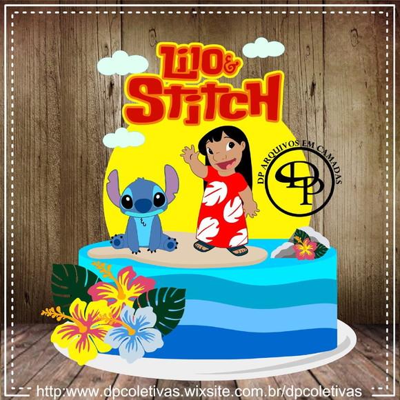 Topo De Bolo Lilo E Stitch