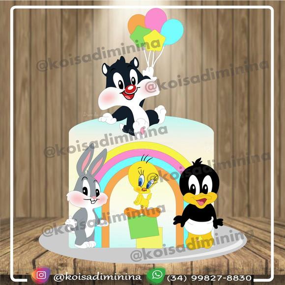 Topo De Bolo Looney Tunes