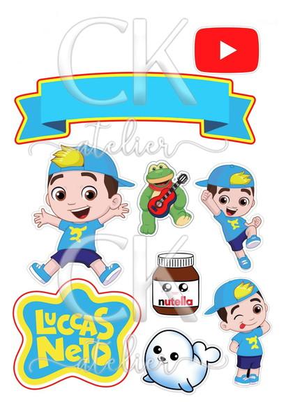 Topo de Bolo Lucas Neto