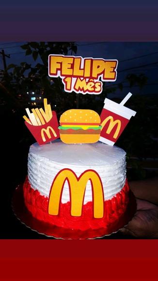 Topo de Bolo Macdonalds