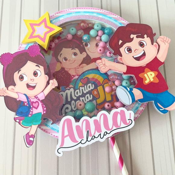 Topo de Bolo Maria Clara e Jp