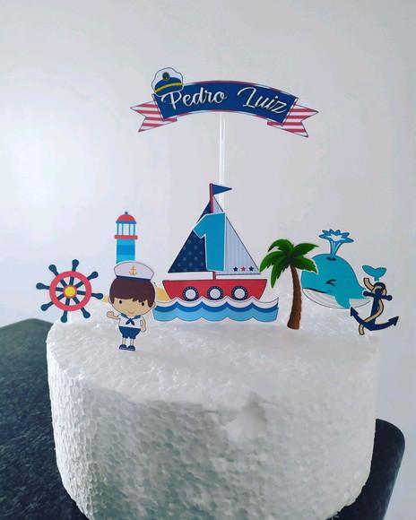 Topo de Bolo marinheiro