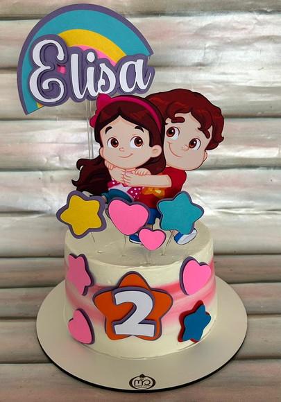 Topo de Bolo Maria Clara e Jp
