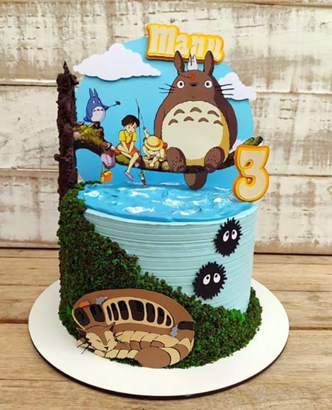 Topo de Bolo Meu Amigo Totoro