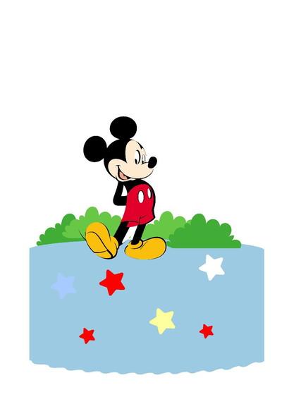 Topo de Bolo Mickey