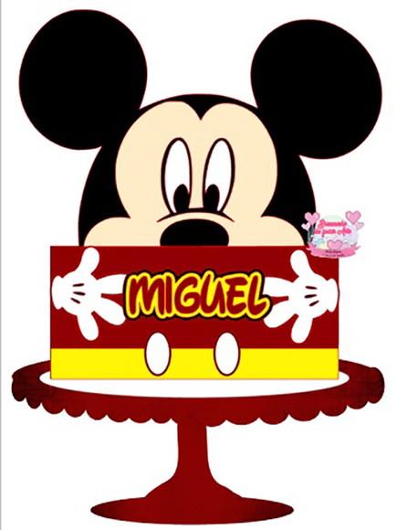 Topo de Bolo Mickey