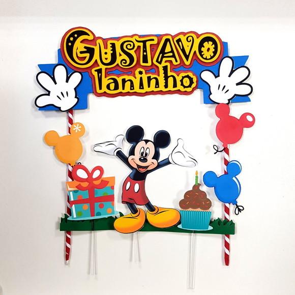 Topo de Bolo Mickey