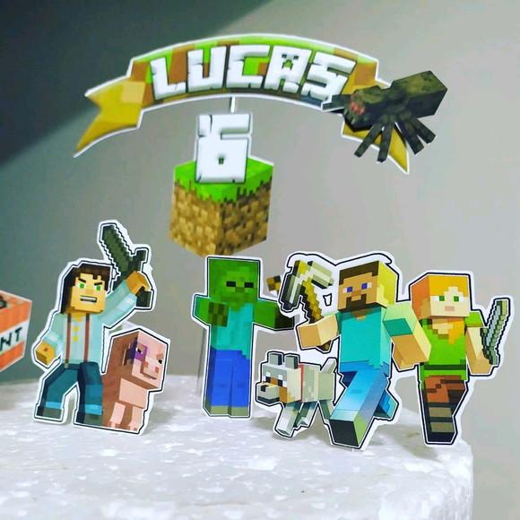 Topo de Bolo Minecraft